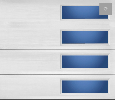 Long Panel Windows (one window in each door section)